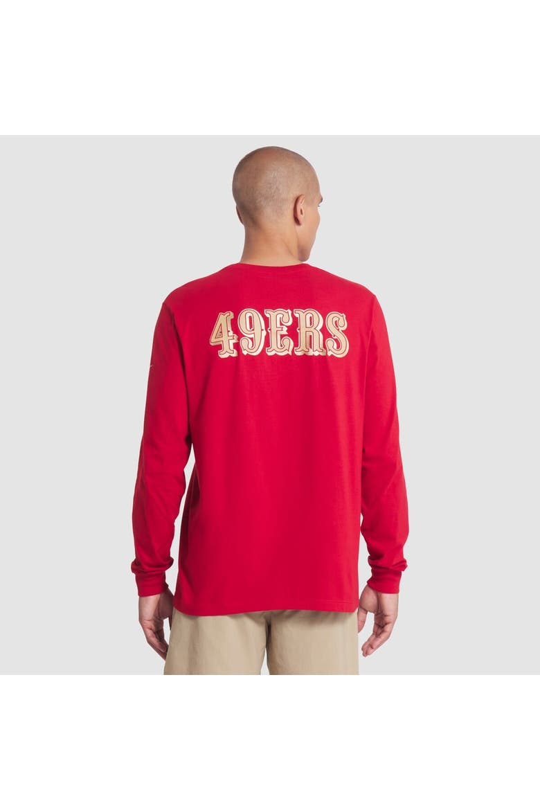 Men's Nike Scarlet San Francisco 49ers 2025 Rivalries Collection Essential Long Sleeve T-Shirt, Alternate, color, Scarlet