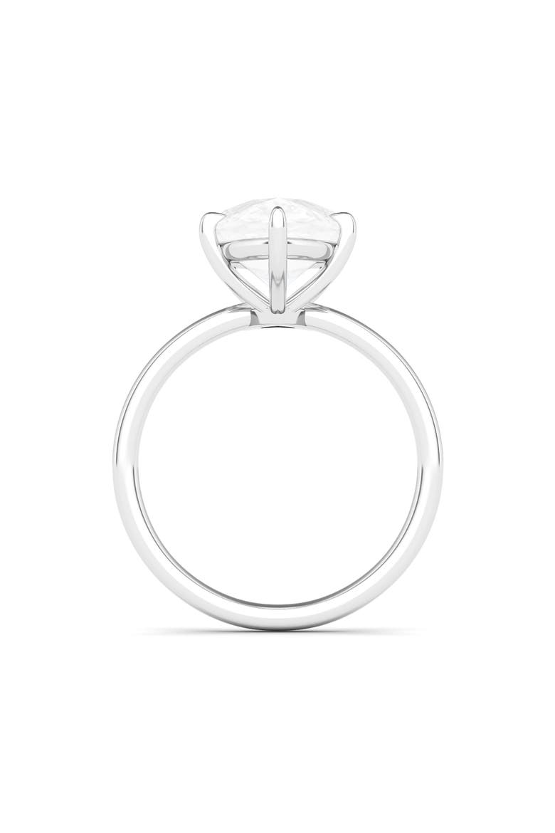 Pear Cut Lab Created Diamond Ring, Alternate, color, 18K WHITE GOLD