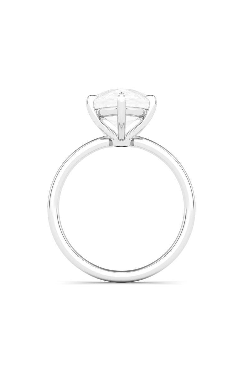 HauteCarat Pear Cut Lab Created Diamond Ring, Alternate, color, 2.00 Ctw 18K White Gold