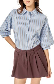 English Factory Striped Balloon Sleeve Shirt