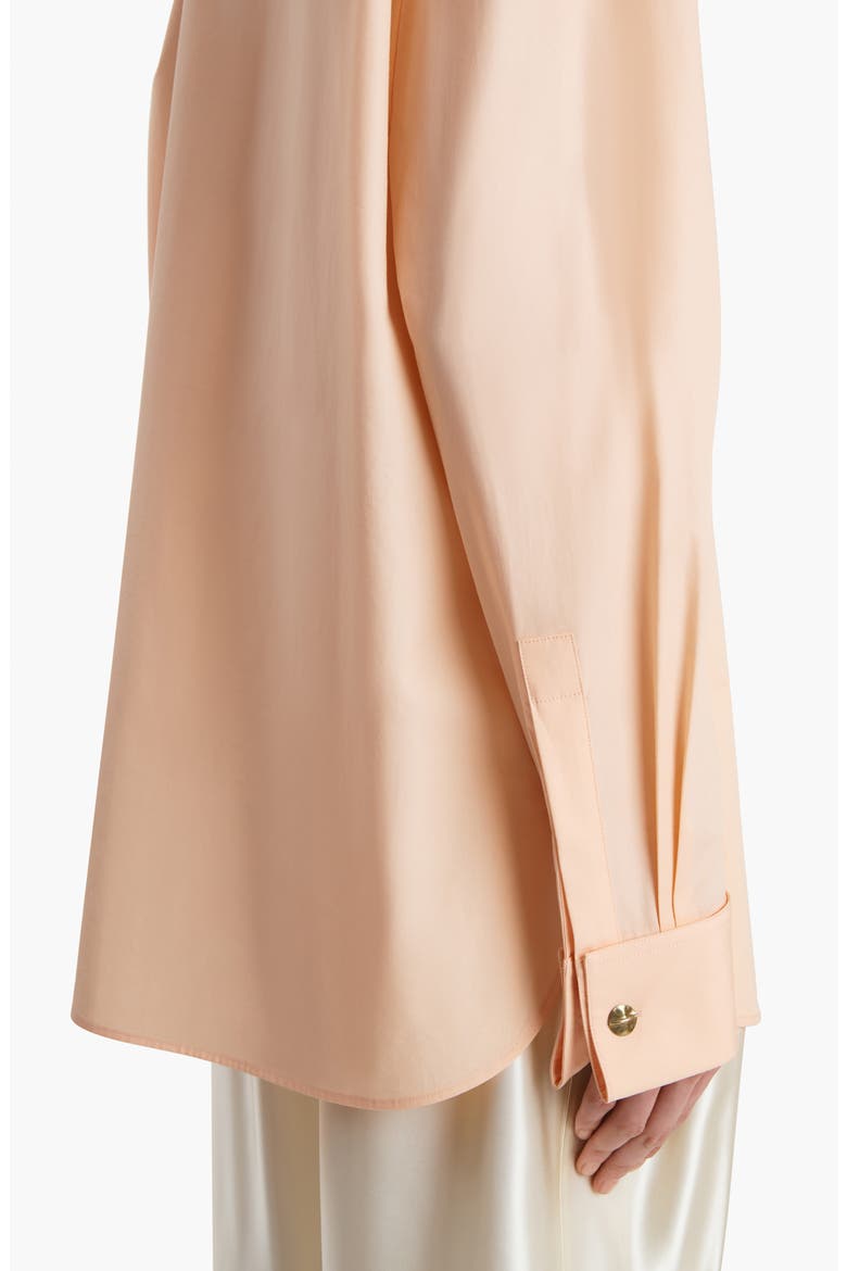 Newton Organic Cotton Poplin Button-Up Shirt, Alternate, color, LIGHT PEACH