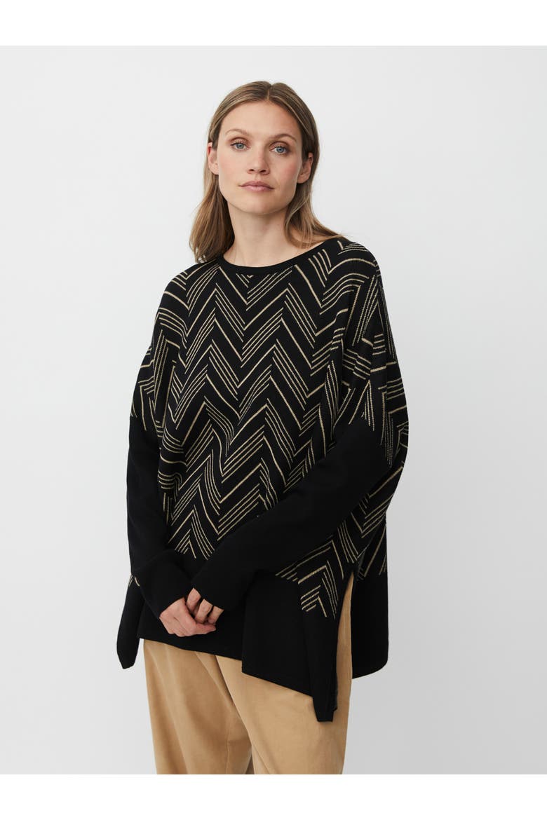 MaFeluca Long Sleeve Loose Fit Jumper, Main, color, Black