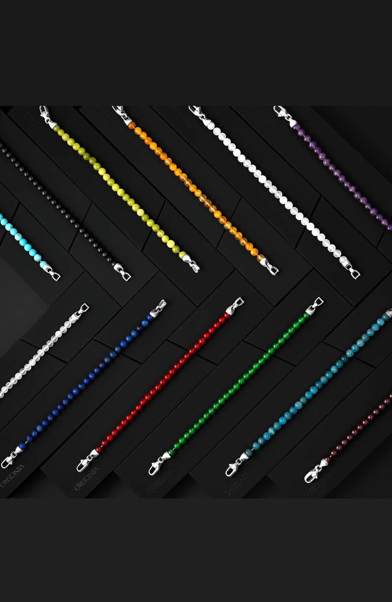 Vincero Spiritual Bead Birthstone Bracelet, Alternate, color,