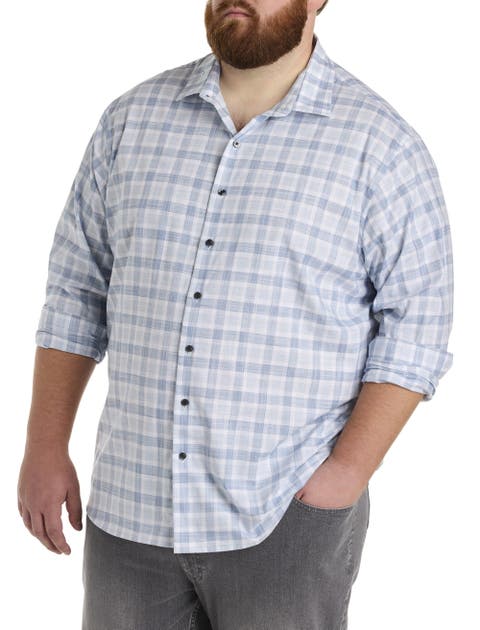 Big & Tall Plaid Sport Shirt