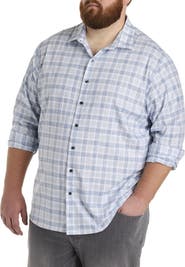 Synrgy by DXL Big & Tall Plaid Sport Shirt