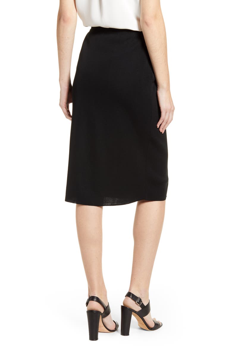 Straight Skirt, Alternate, color, BLACK