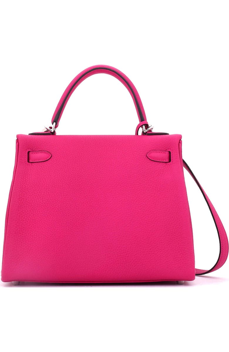 Pre-Owned Hermes Kelly Handbag Pink Togo with Palladium Hardware 25, Alternate, color, Framboise