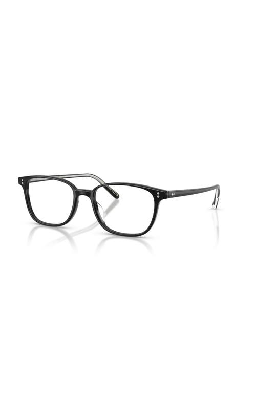 Oliver Peoples 53mm Square Optical Glasses In Black