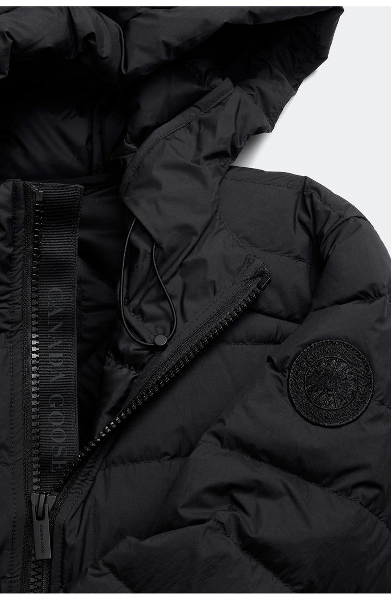 Canada Goose Crofton Water Repellent Packable 750 Fill Power Down Hooded Jacket, Alternate, color, Black - Noir