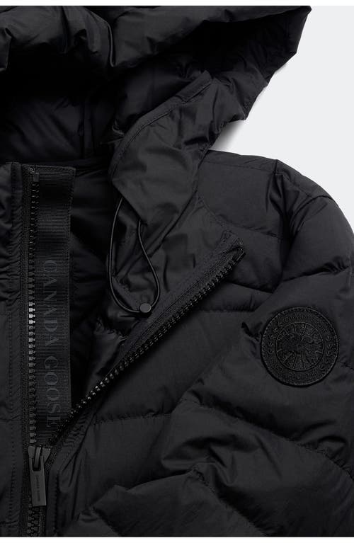 Canada Goose Crofton Water Repellent Packable 750 Fill Power Down Hooded Jacket In Black