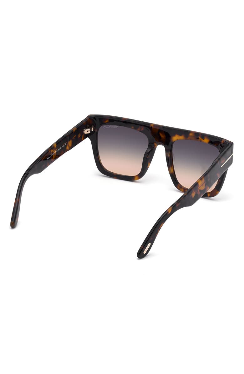 TOM FORD Renee 52mm Gradient Flat Top Square Glasses, Alternate, color, 