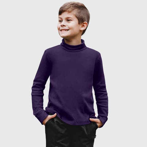Boys and Girls Soft Cotton Turtleneck (Baby)