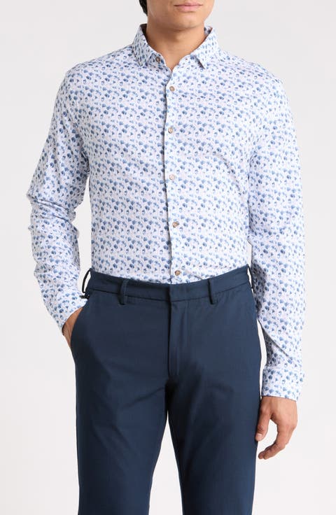 Snowbrush Printed Button Up Shirt