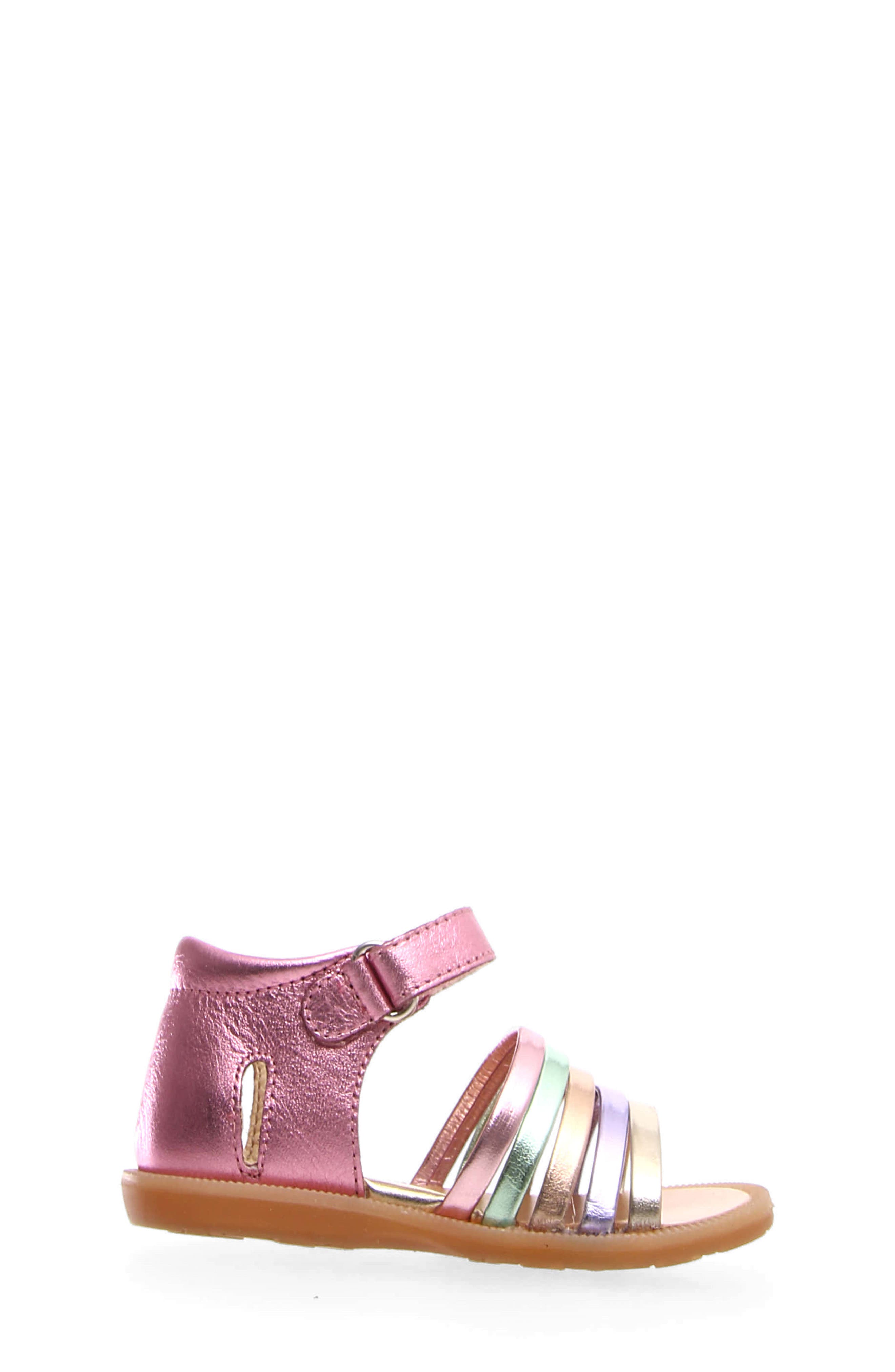 Kids' Rubino Metallic Sandal, Alternate, color, PINK