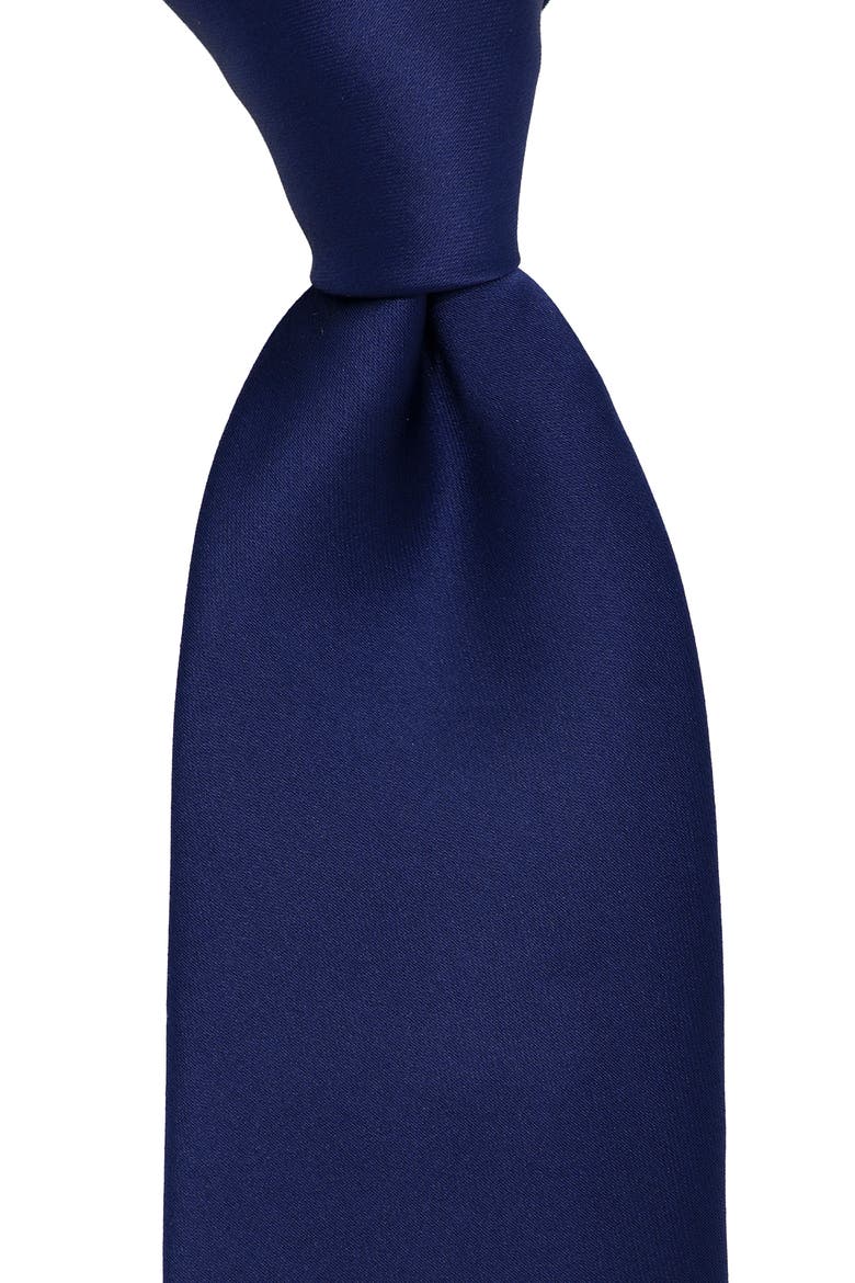 Iridescent Solid Tie, Alternate, color, NAVY