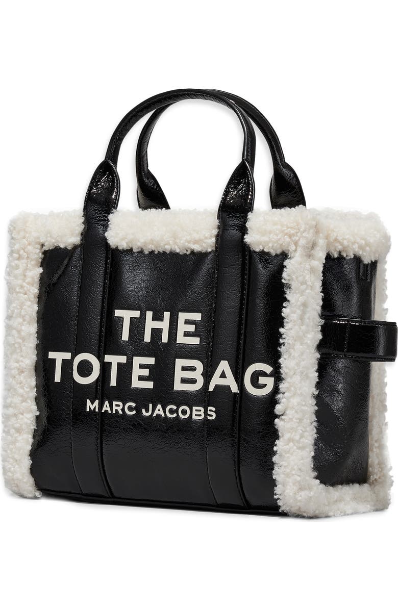 Marc Jacobs The Medium Traveler Faux Shearling Trim Tote, Alternate, color,