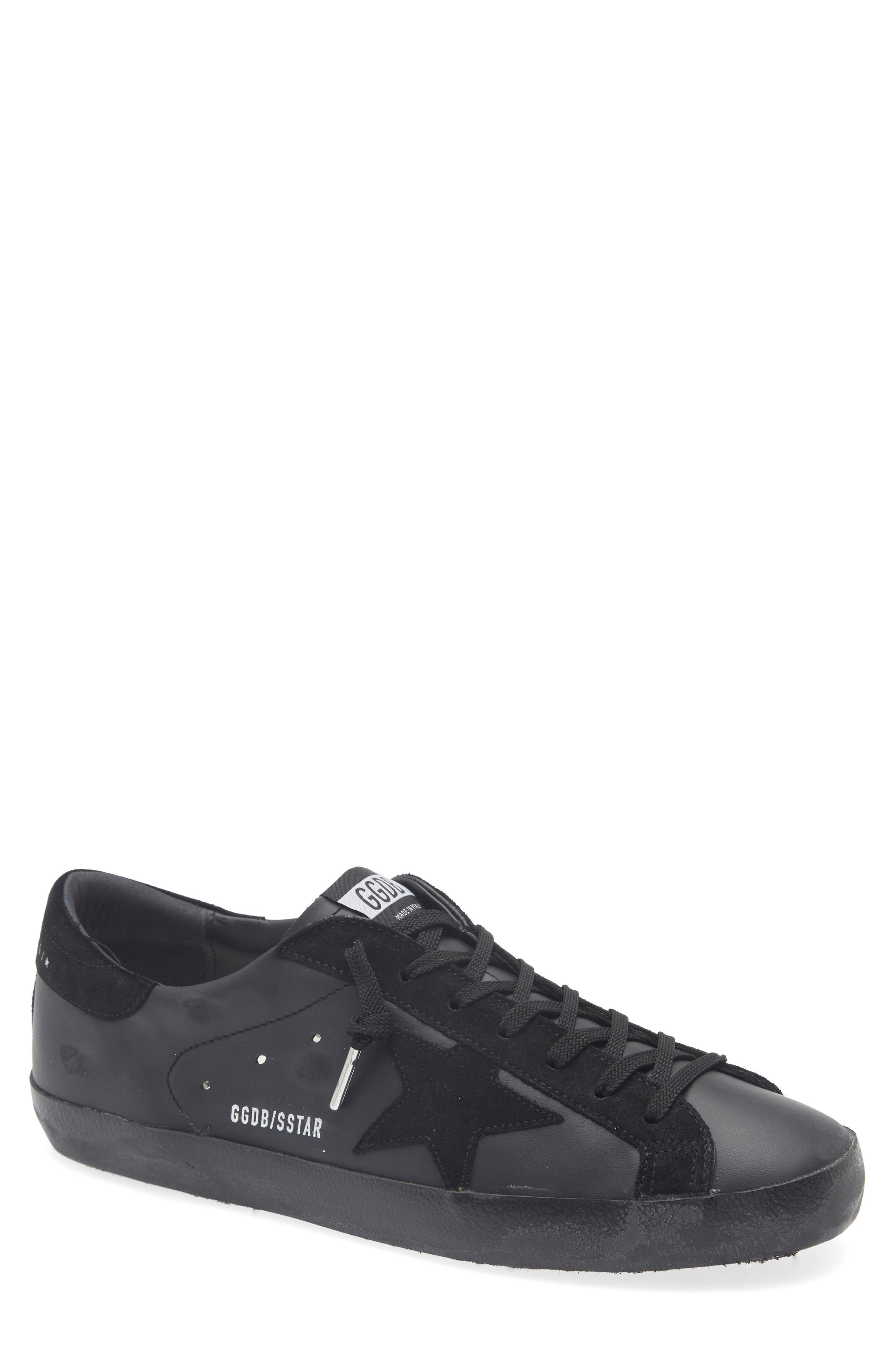 Golden Goose Super-Star Sneaker, Main, color, Black