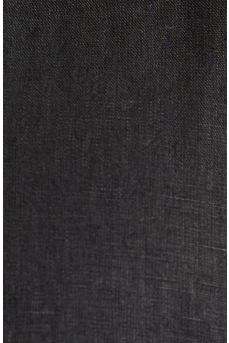 Resort Relaxed Fit Linen Button-Up Shirt, Alternate, color, BLACK