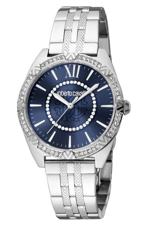 Crystal Bracelet Watch, 34mm