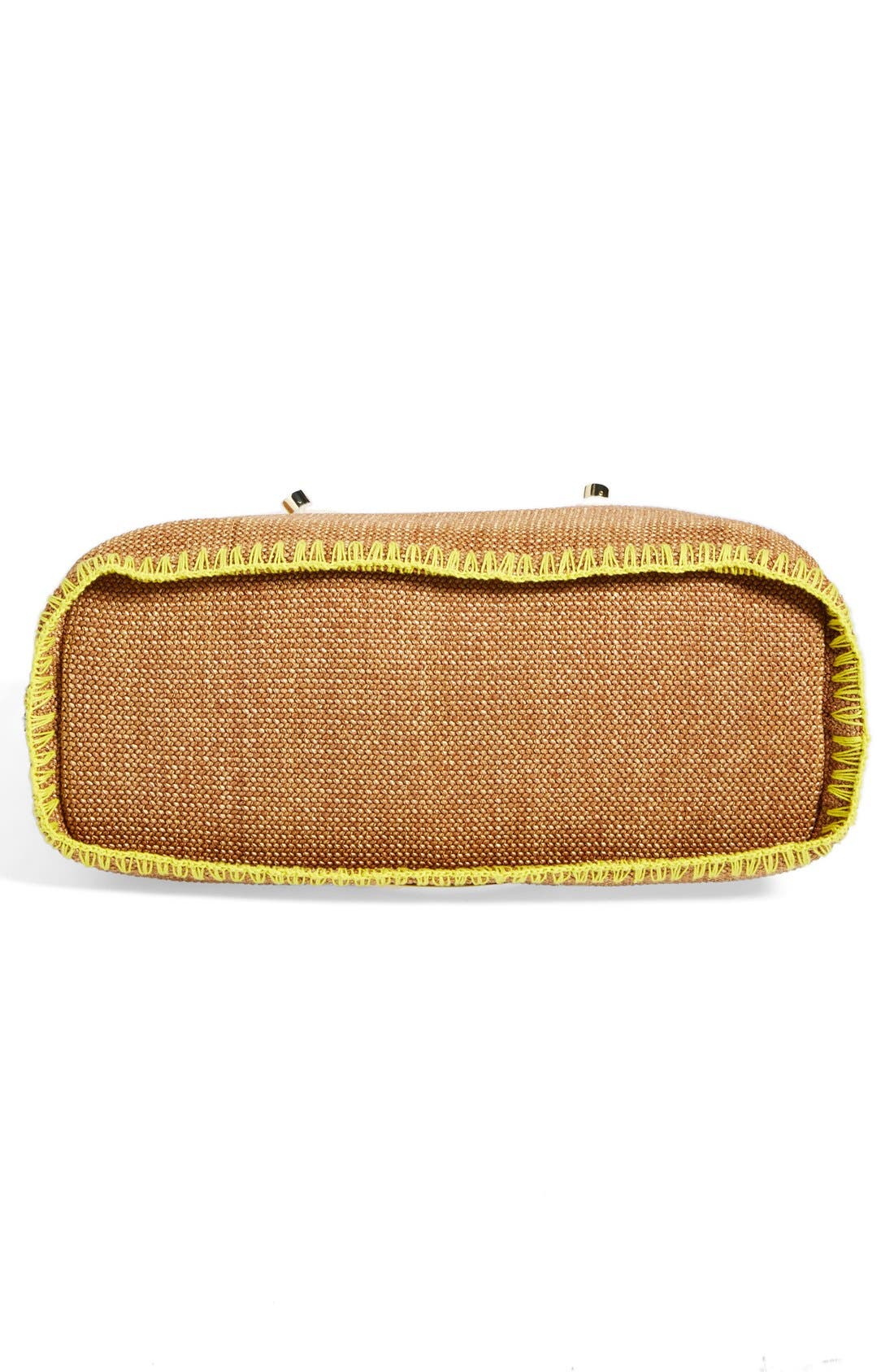 'Pineapple' Woven Tote, Alternate, color, NATURAL