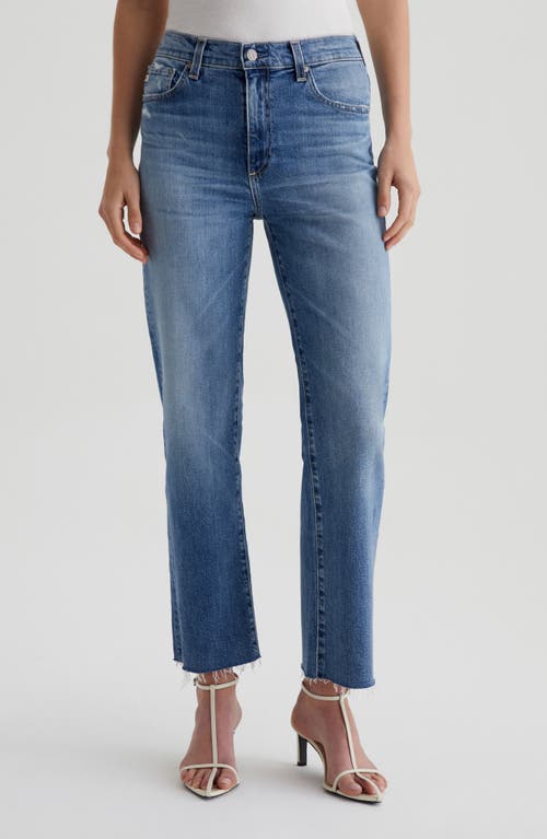 Ag Brinley Mid Rise Straight Crop Jeans In Multi