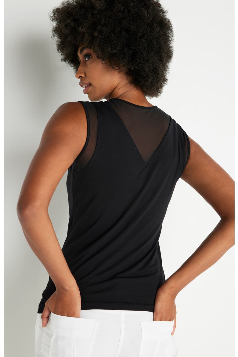 Flo Pima Cotton Tank, Alternate, color, Black