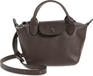 Longchamp Extra Small Le Pliage Xtra Leather Top Handle Bag