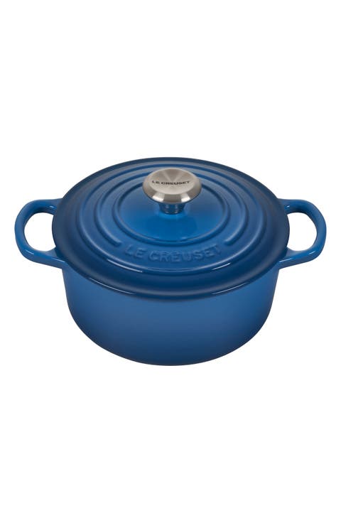 Signature 2-Quart Round Enameled Cast Iron Dutch Oven