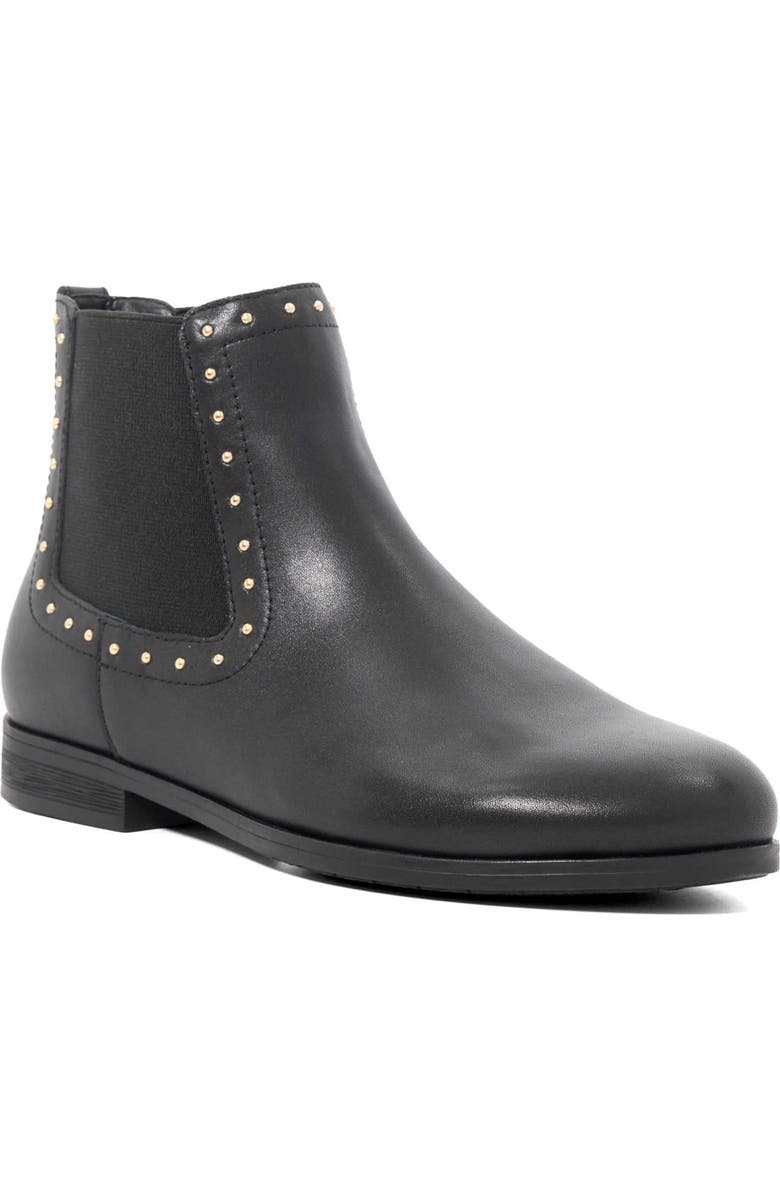 Dune London Pudded Chelsea Boot, Main, color, Black