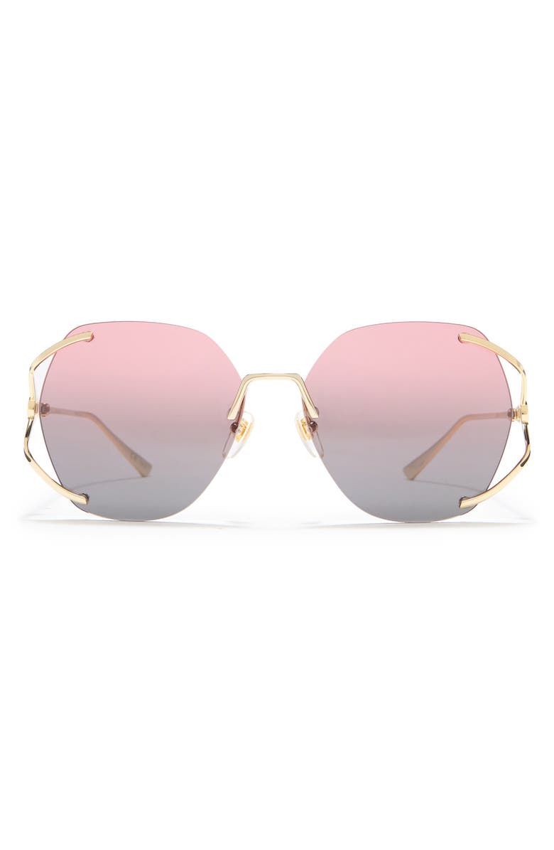 Gucci 59mm Round Sunglasses, Main, color,