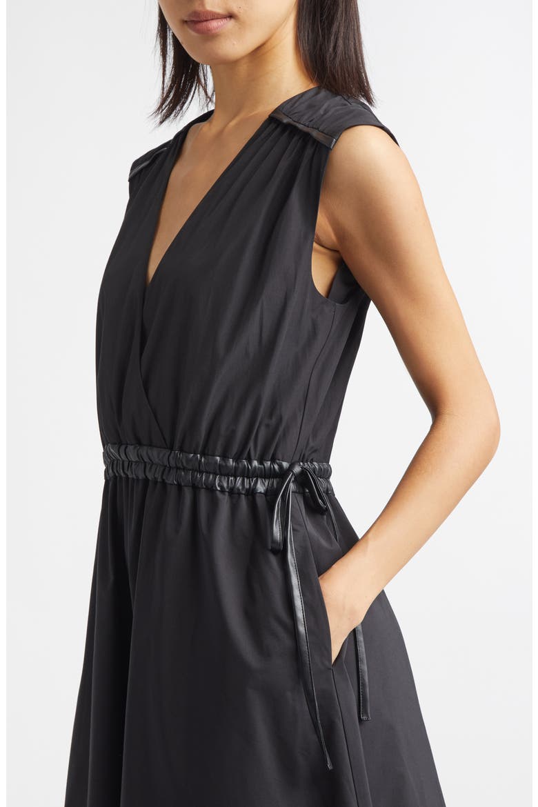 Eros Sleeveless Midi Dress, Alternate, color, BLACK