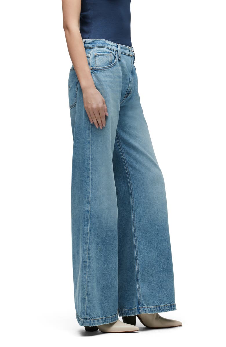 Hudson Jeans Jodie High Waist Super Wide Leg Jeans, Alternate, color, Aspen