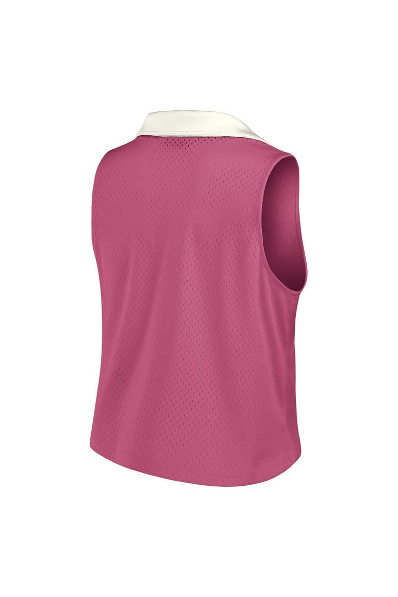 Women's Fanatics Pink Philadelphia Phillies Studio Wellness V-Neck Tank Top, Alternate, color, Pink