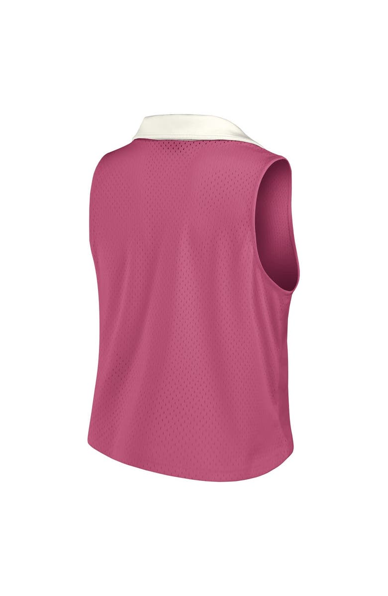 FANATICS Women's Fanatics Pink Philadelphia Phillies Studio Wellness V-Neck Tank Top, Alternate, color, Pink