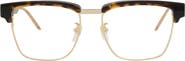 Gucci 52mm Half Rim Square Optical Frames