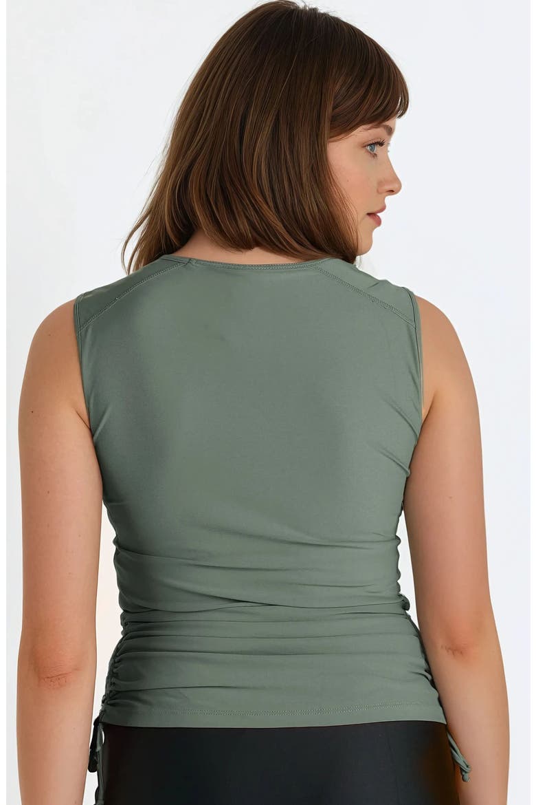 Closed Back Maya Swim Top, Alternate, color, Sage Green