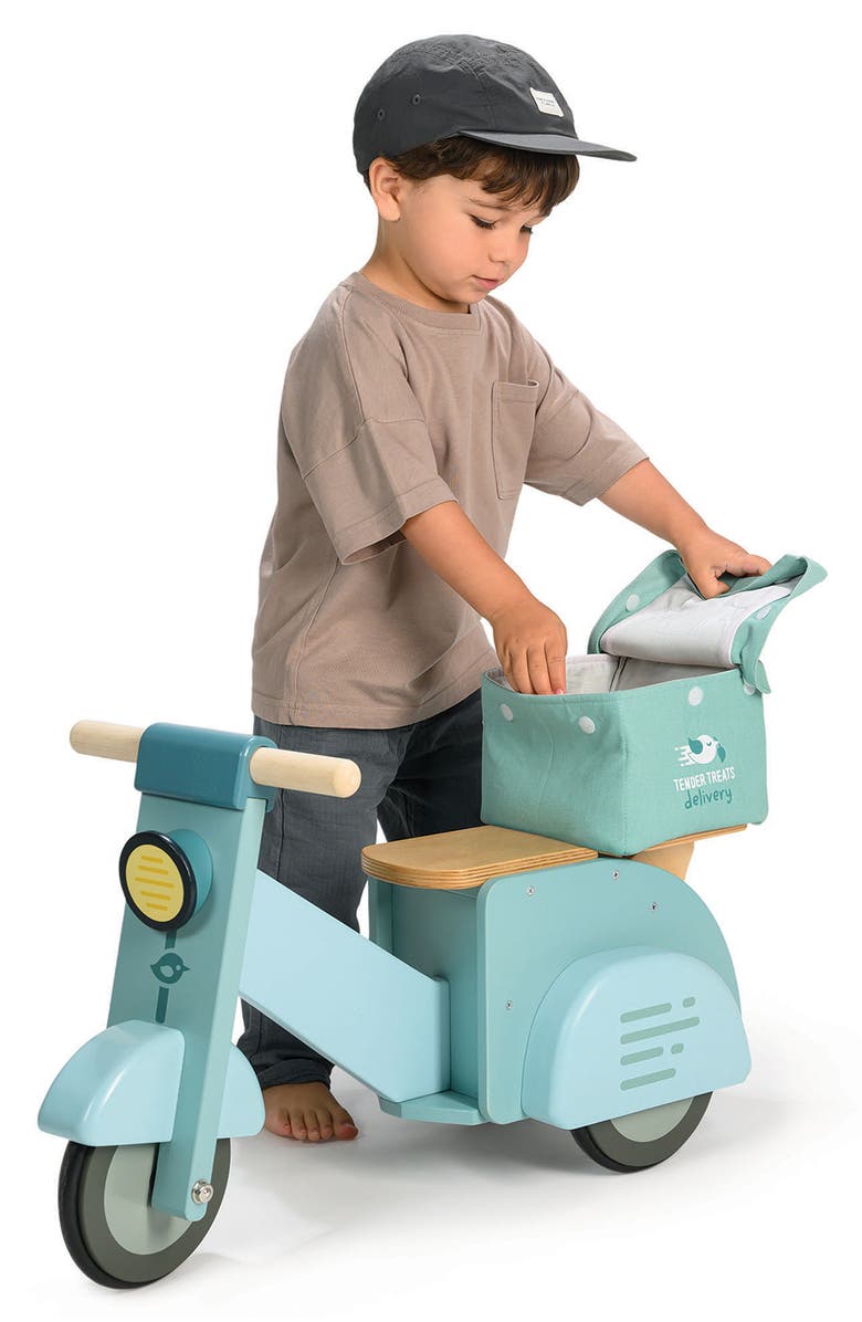 Tender Leaf Toys Delivery Scooter, Alternate, color, Blue Multi