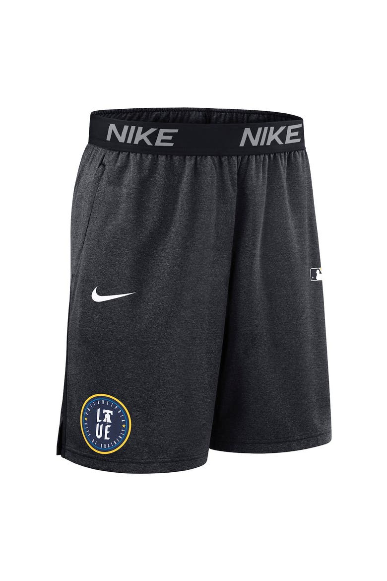 Men's Nike  Black Philadelphia Phillies Authentic Collection City Connect Performance Knit Shorts, Alternate, color, Black