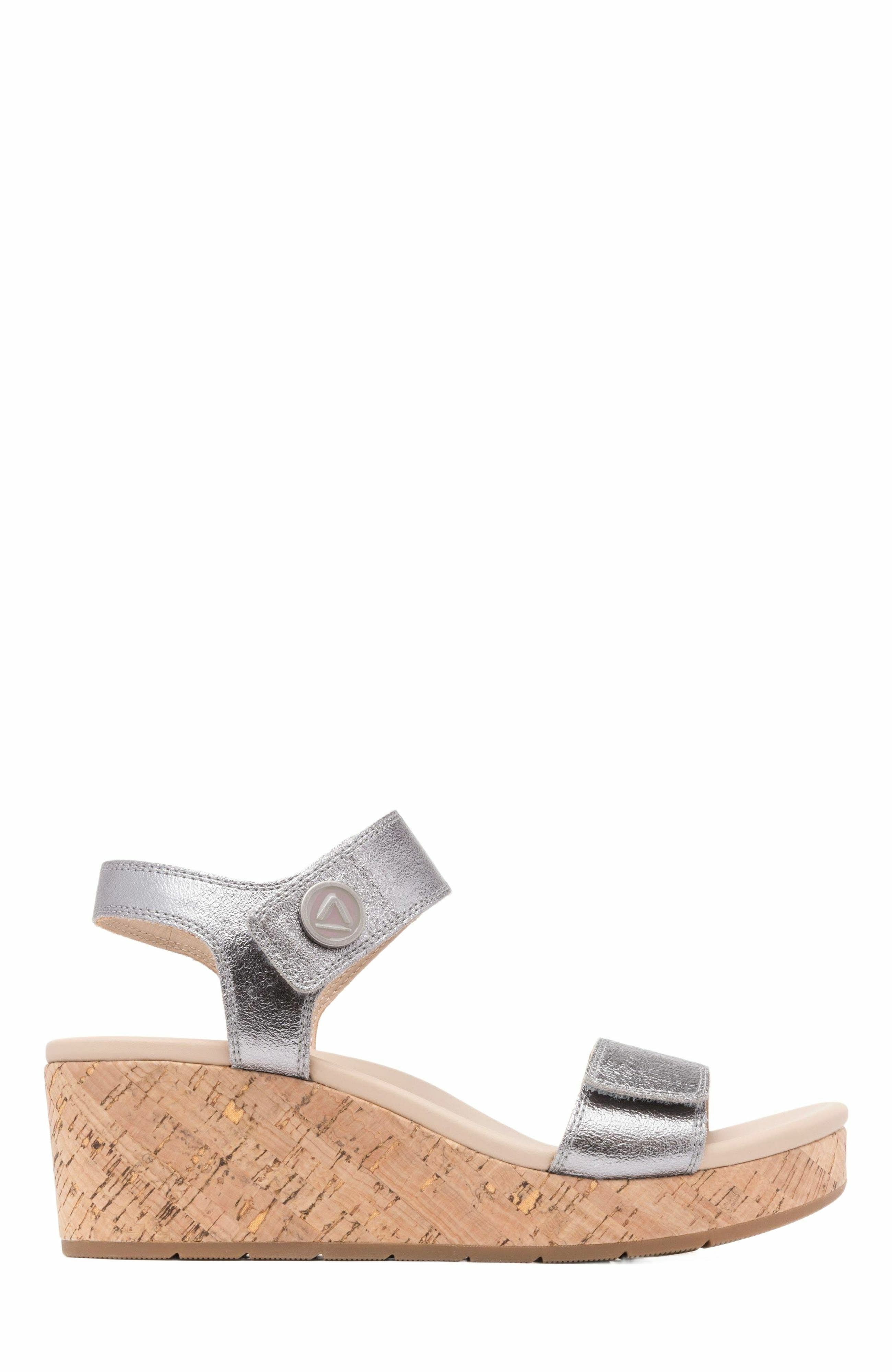ABEO Riviera Strap Sandal, Alternate, color, Pewter - Regular