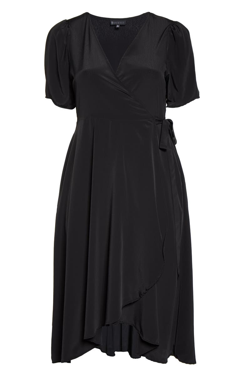 Bobeau Lumi Puff Sleeve Wrap Dress, Alternate, color,