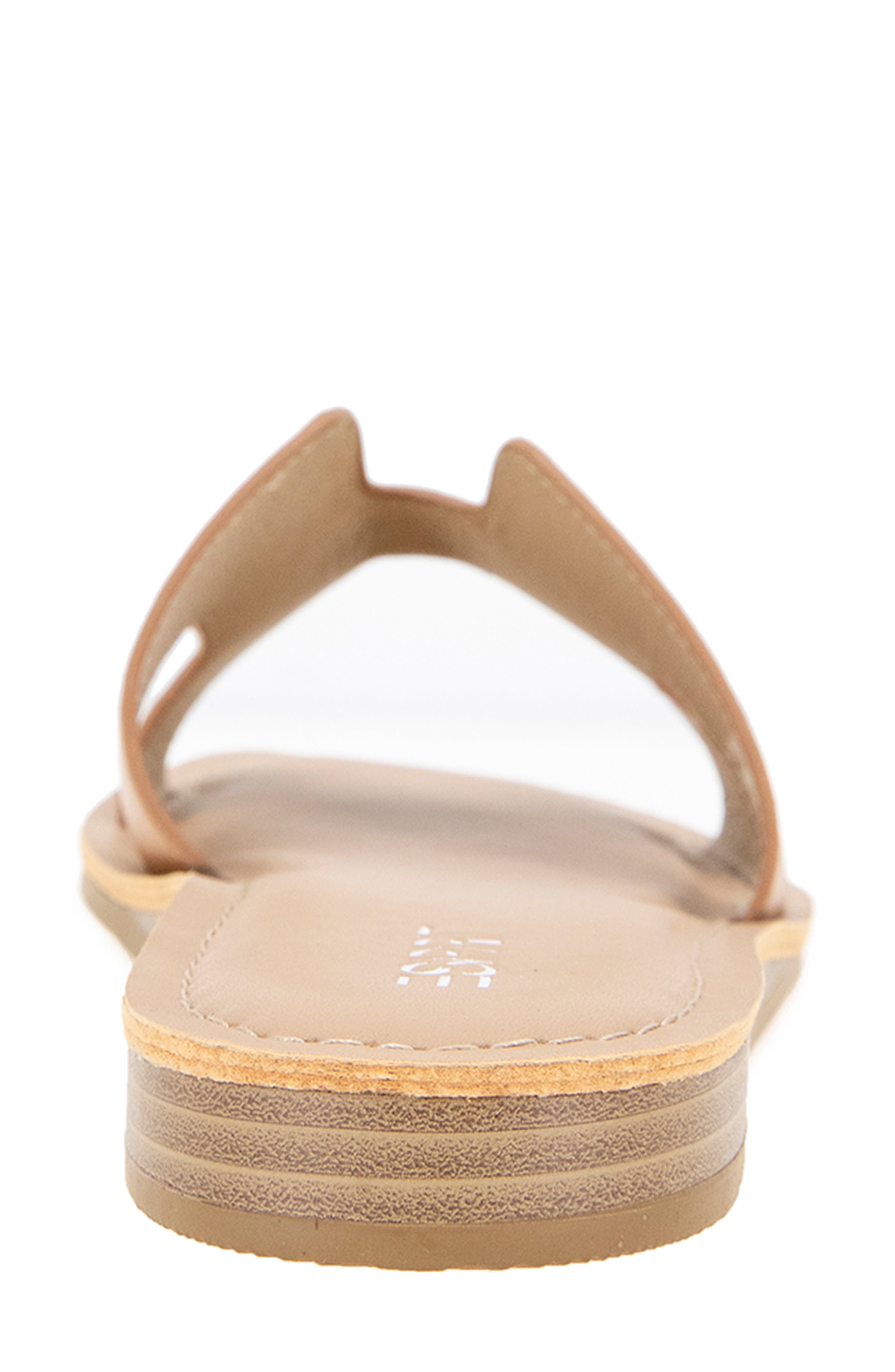 Leona Slide Sandal, Alternate, color, WHISKEY