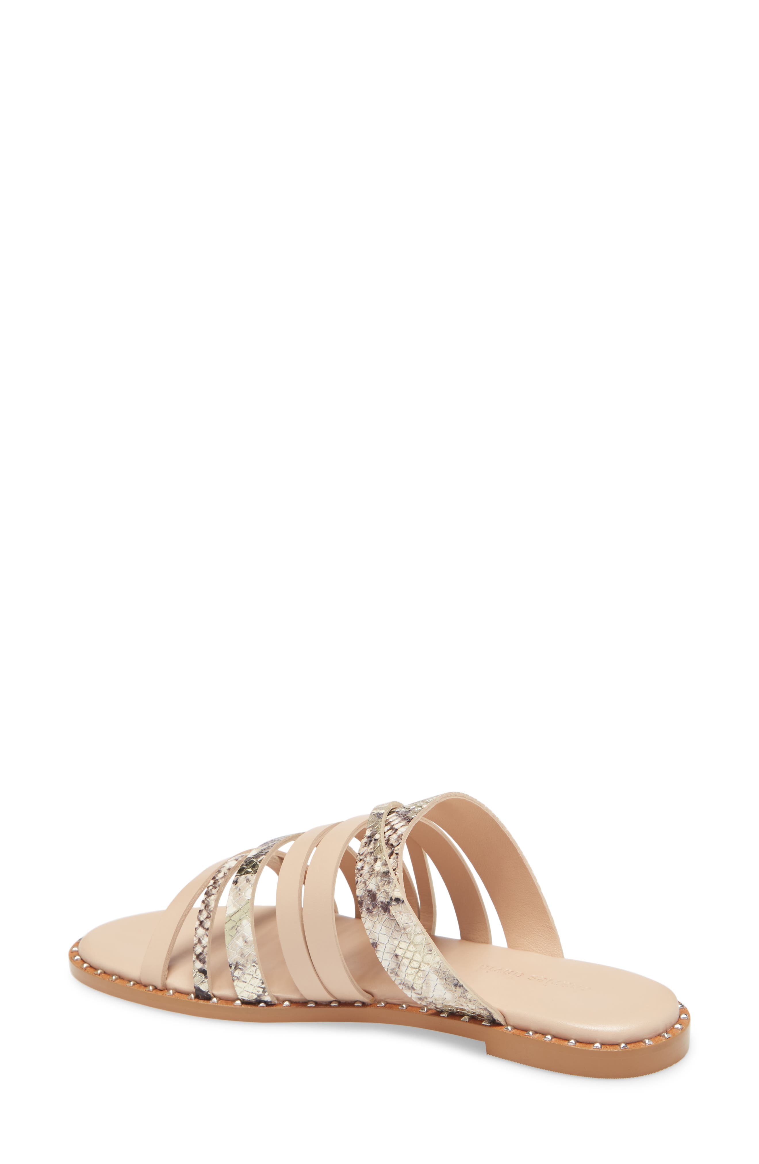 Source Slide Sandal, Alternate, color, NUDE/ WHITE LEATHER