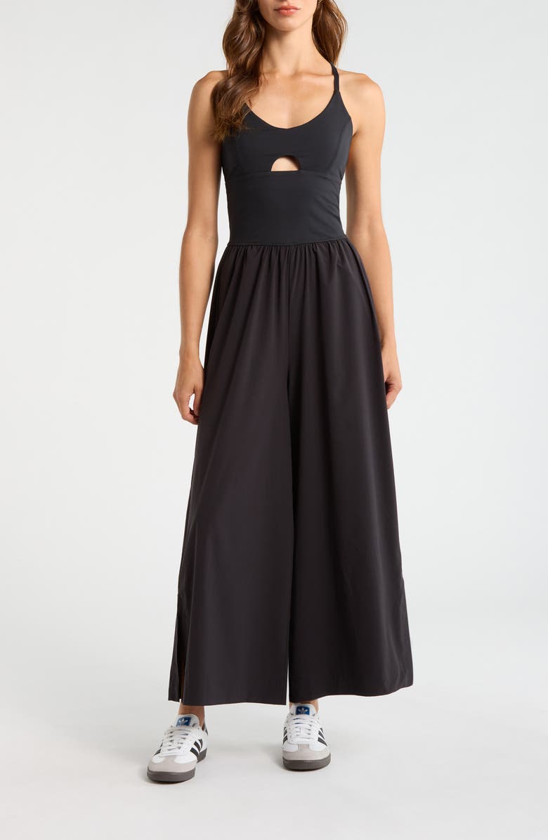 Free People FP Movement Renewal Waves Jumpsuit, Main, color, Black