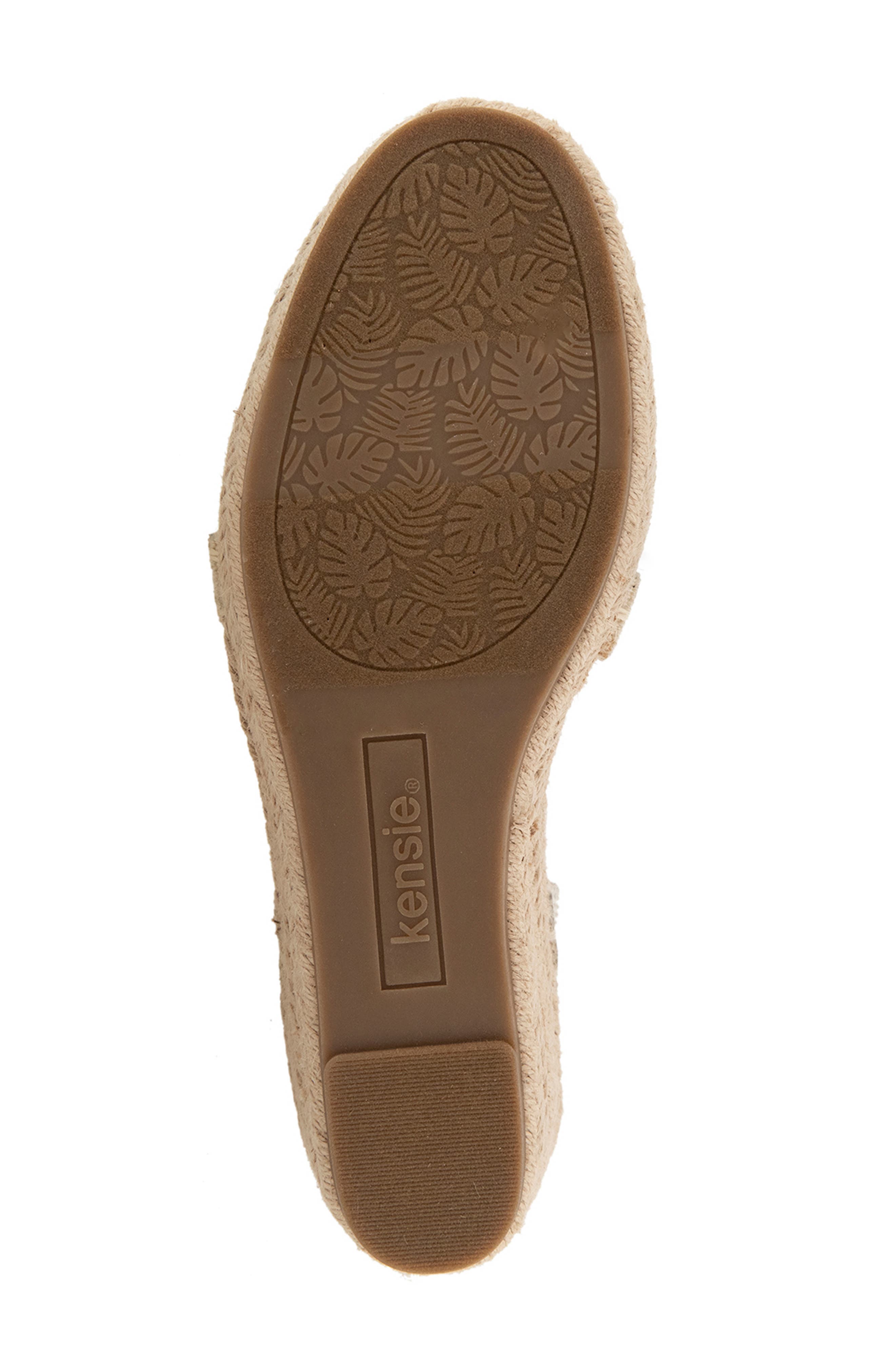 Kensie Davina Slingback Wedge Sandal, Alternate, color, Off White