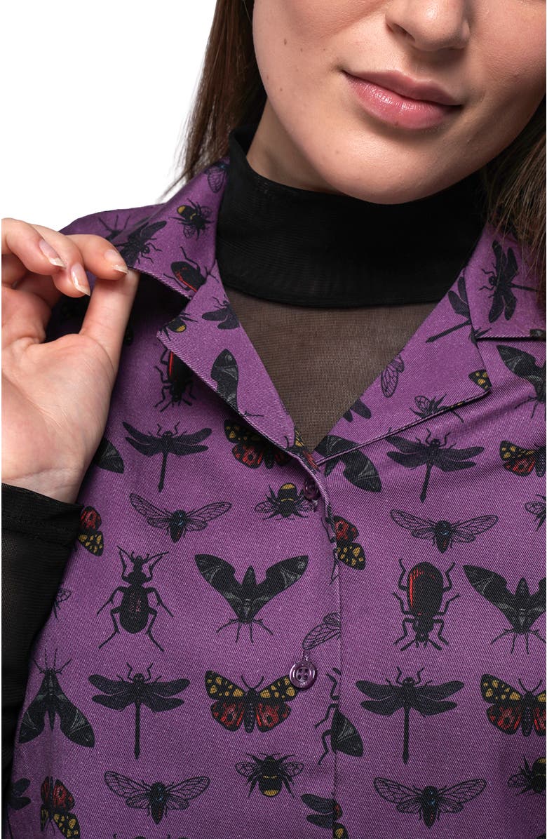 WILDFANG The Everyday Camp Button Up, Alternate, color, Insect Grape