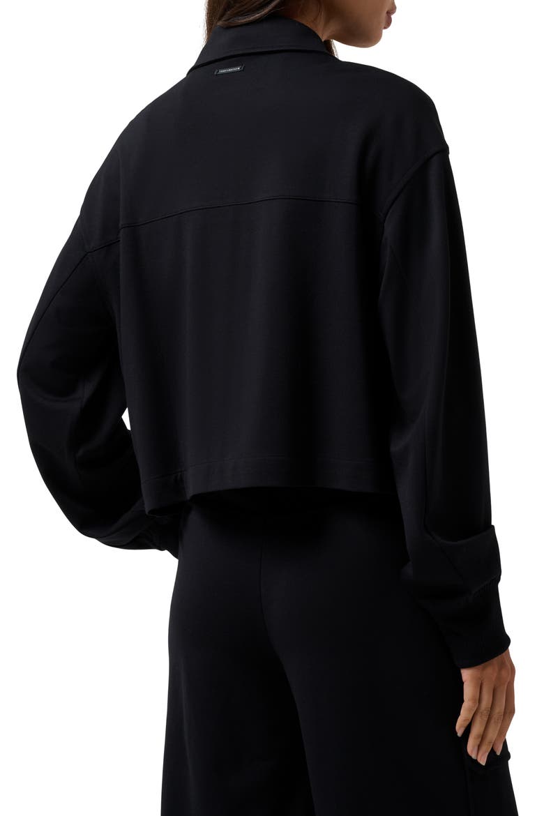 Friday Ponte Utility Jacket, Alternate, color, BLACK