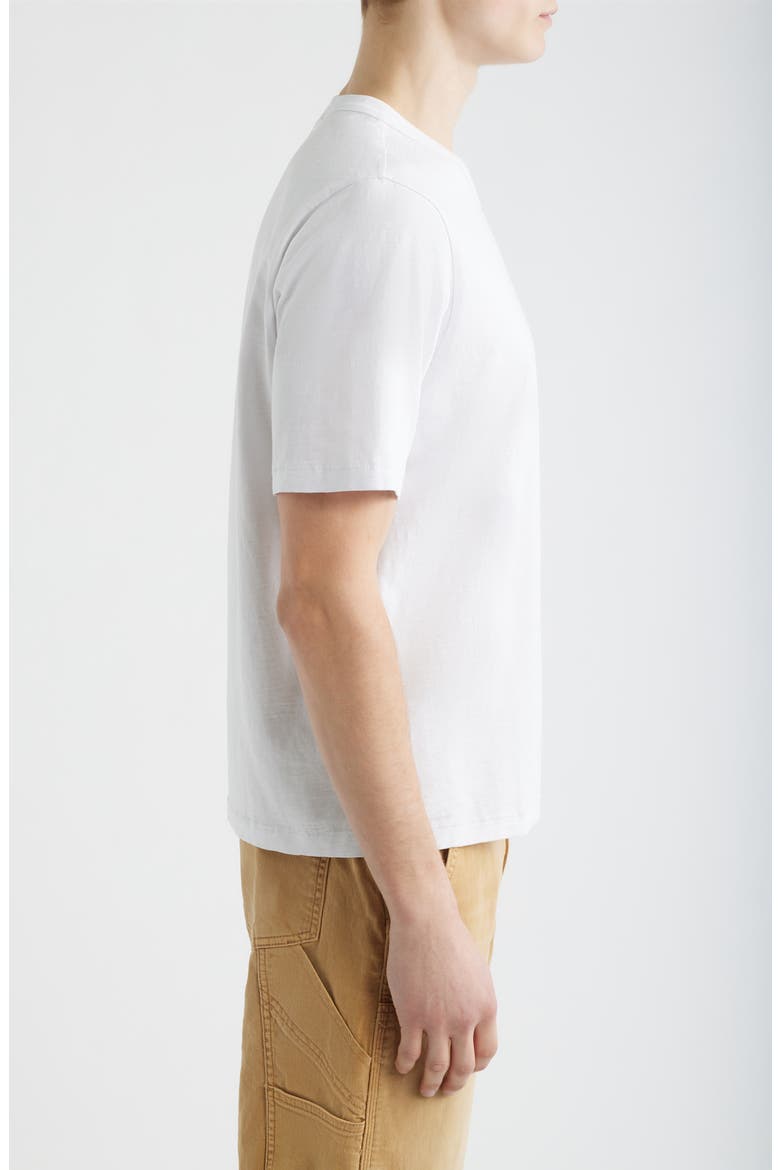 Slub Cotton Crewneck T-Shirt, Alternate, color, WHITE