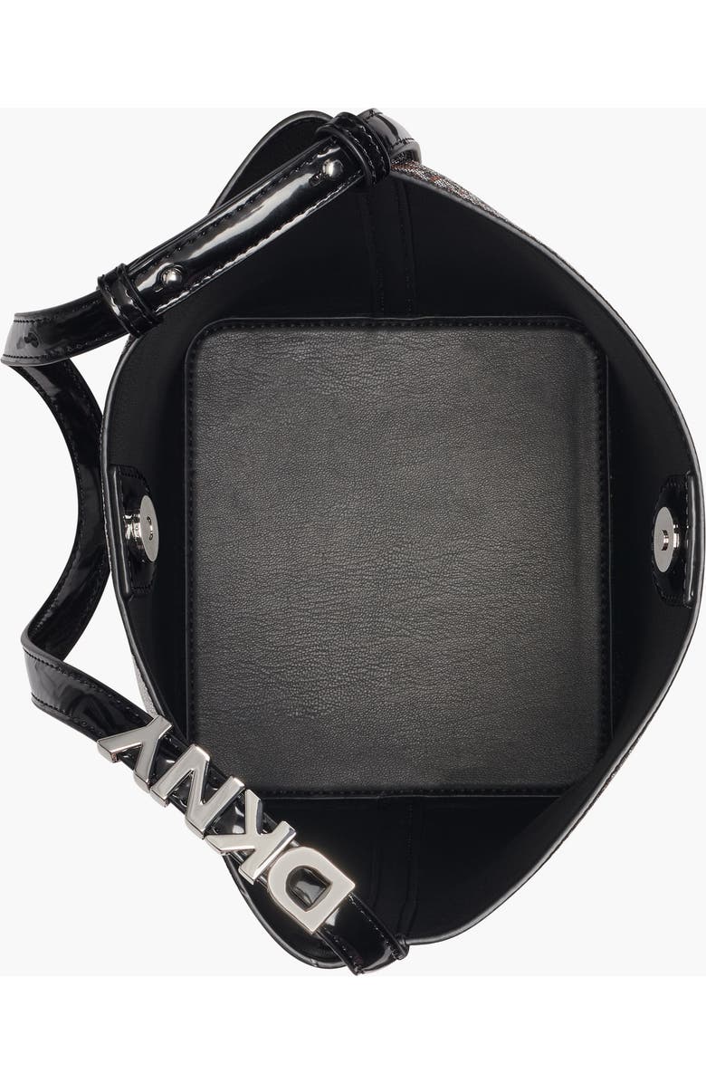 DKNY Avril Bucket Bag, Alternate, color, Black/Saddle