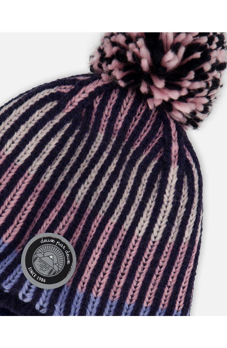Deux par Deux Lined Peruvian Knit Hat with Pompom, Alternate, color, 