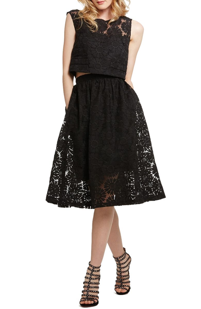 Donna Morgan Embroidered Organza Two-Piece Dress, Alternate, color, 
